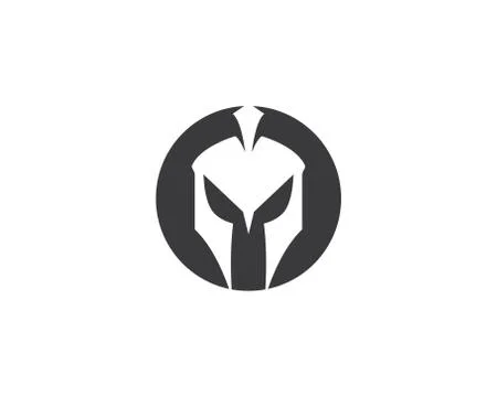 Spartan helmet vector icon Stock Illustration