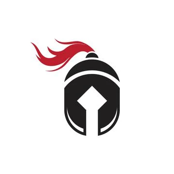 Spartan helmet vector icon Stock Illustration