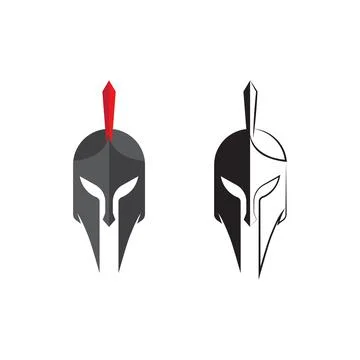 Spartan helmet vector icon Stock Illustration