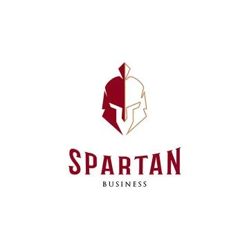 Spartan Icon Logo Design Template Stock Illustration