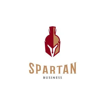 Spartan Icon Logo Design Template Stock Illustration