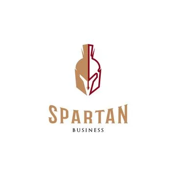 Spartan Icon Logo Design Template Stock Illustration