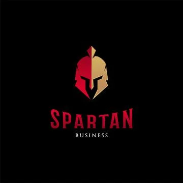 Spartan Icon Logo Design Template Stock Illustration