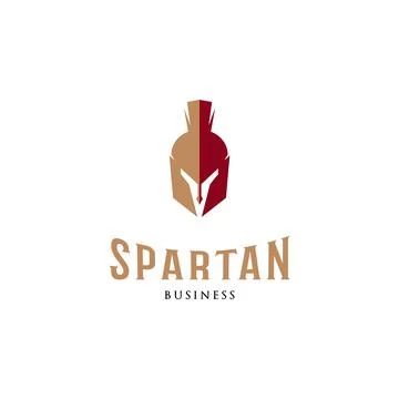 Spartan Icon Logo Design Template Stock Illustration