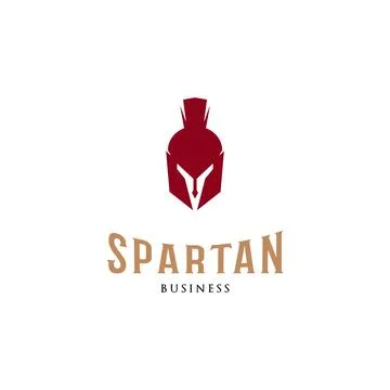 Spartan Icon Logo Design Template Stock Illustration