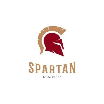 Spartan Icon Logo Design Template Stock Illustration
