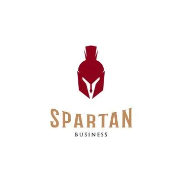 Spartan Icon Logo Design Template Stock Illustration