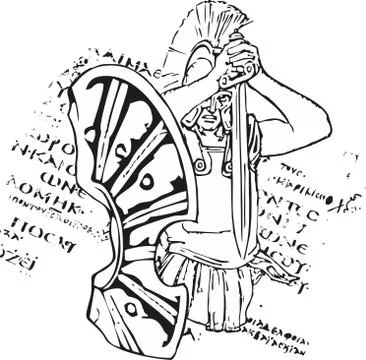 Spartan Stock Illustration