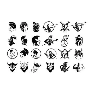 Spartan logo Stock Illustration