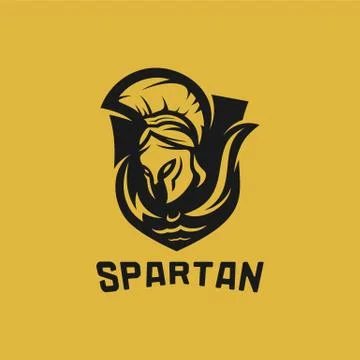 Spartan Logo Vector Template. Modern logo esport team. Emblem logo Stock Illustration
