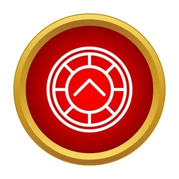 Spartan shield symbol representing power and strength Illustrazione stock