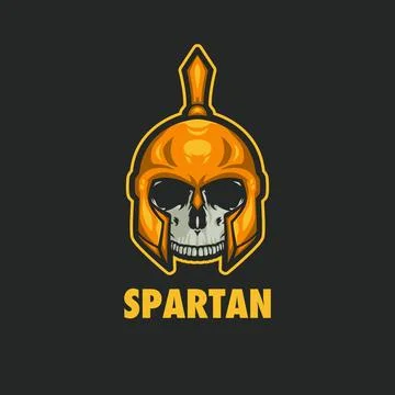 SPARTAN SKULL LOGO Stock Illustration