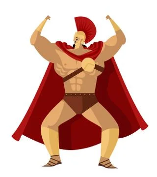 Spartan strong warrior Stock Illustration