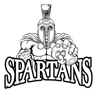 Spartan Trojan Gamer Gladiator Controller Mascot Stock Illustration