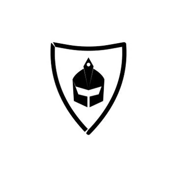 Spartan vector logo icon design template illustration 스톡 일러스트