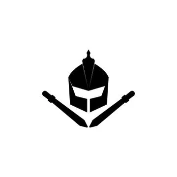 Spartan vector logo icon design template illustration Stock Illustration
