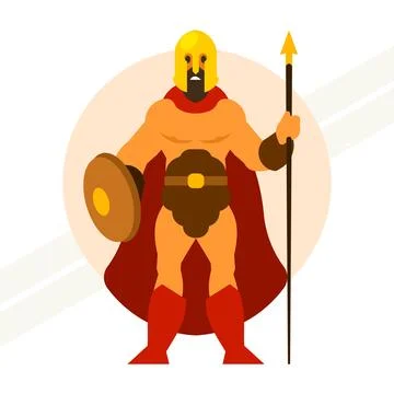 Spartan-warrior Stock Illustration