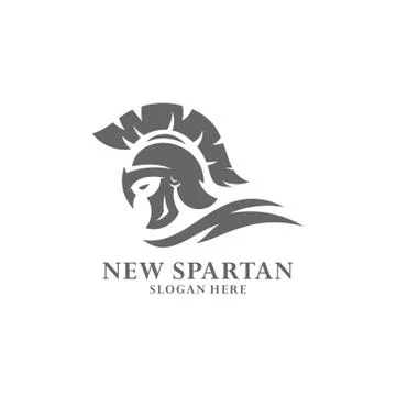 Spartan warrior logo design vector illustration. Warriors sport team logo des Stock Illustration