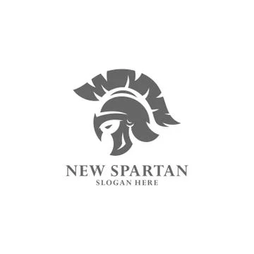 Spartan warrior logo design vector illustration. Warriors sport team logo des Stock Illustration