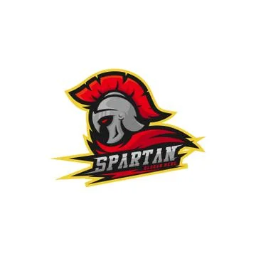 Spartan warrior logo design vector illustration. Warriors sport team logo des Stock Illustration