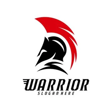 Spartan warrior logo design vector illustration. Warriors sport team logo des Stock Illustration