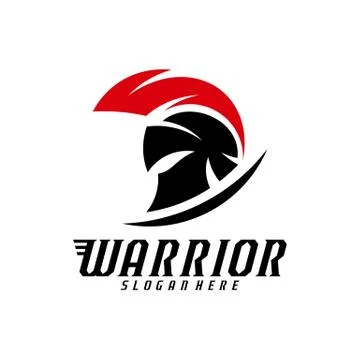 Spartan warrior logo design vector illustration. Warriors sport team logo des Stock Illustration