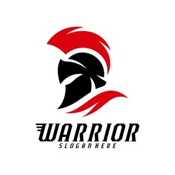 Spartan warrior logo design vector illustration. Warriors sport team logo des Stock Illustration