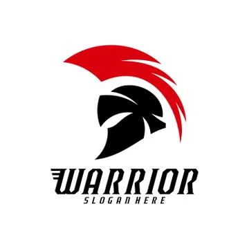 Spartan warrior logo design vector illustration. Warriors sport team logo des Stock Illustration