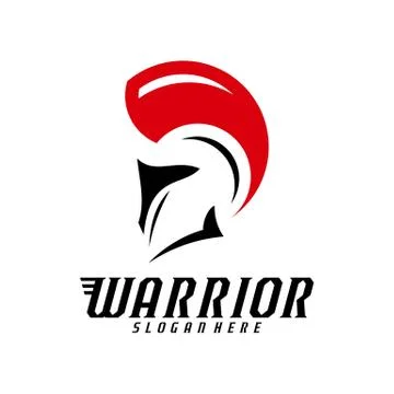 Spartan warrior logo design vector illustration. Warriors sport team logo des Stock Illustration
