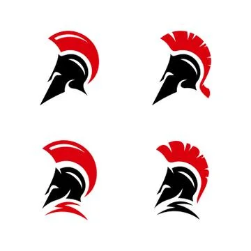 Spartan warrior logo design vector illustration. Warriors sport team logo des Stock-Illustration