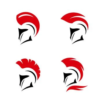 Spartan warrior logo design vector illustration. Warriors sport team logo des Stock Illustration