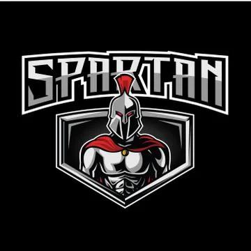 Spartan Warrior Logo Vector Stock Illustration