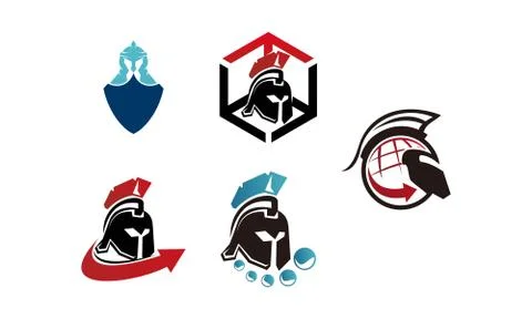 Spartan World Template Set Stock-Illustration