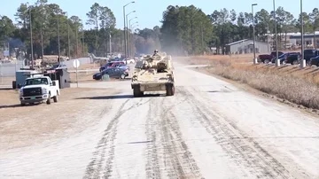 Spartans receive first combat tanks Stock Footage 85595204