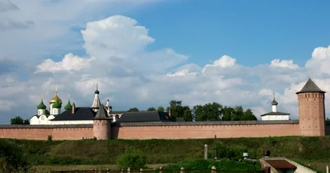 The Spaso-evfimiev monastery is seen in all its glory and power. Stock Footage 68582713