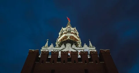 Spasskaya tower Stock Footage 75827321