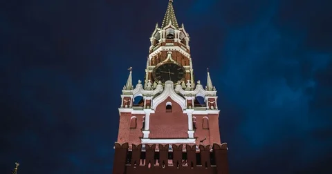 Spasskaya tower Stock Footage 75827346