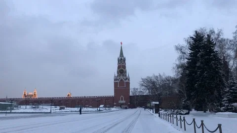 Spasskaya Tower 스톡 동영상 100160628