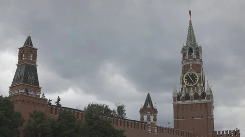 Spasskaya Tower Stock Footage