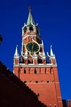 Spasskaya tower 库存照片