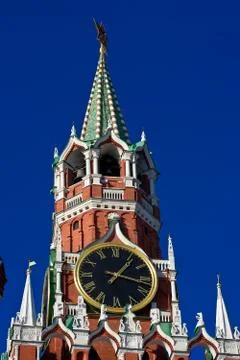 Spasskaya tower Stock Photos