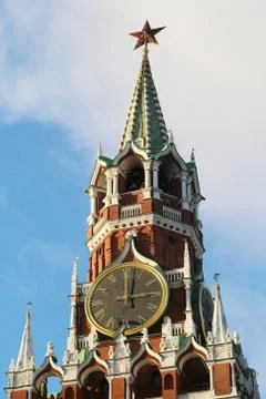 Spasskaya tower Stock Photos