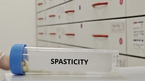 SPASTICITY treatment tablets used to reduce muscle stiffness and improve mo.. Stock Footage 333762980
