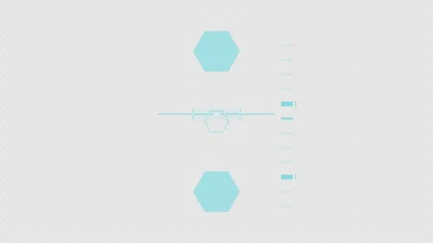 Spatial Advanced HUD Skeletal Symmetry Scanner: Dashboard : 4K Alpha Stock Footage 332944543