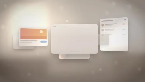 Spatial Computing Floating Glass Interface Windows Mixed Reality Animation Видео 347526691