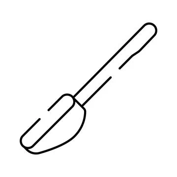 Spatula cooking utensil line art icon design Stock Illustration