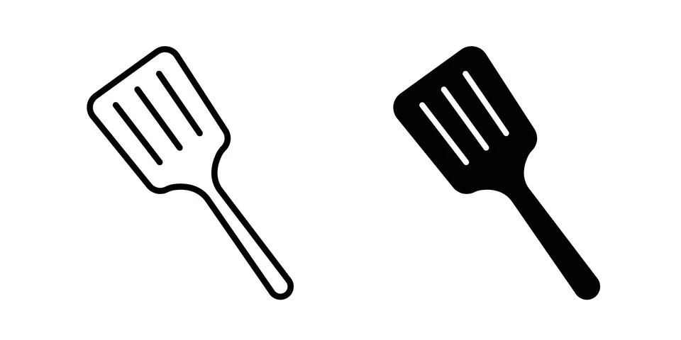 Spatula icon design. Simple Vector illustrations.. Stock Illustration