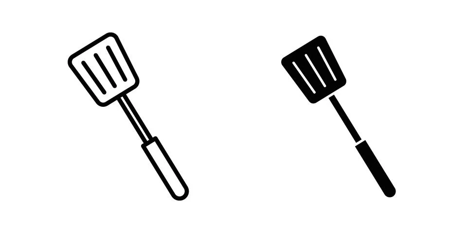 Spatula icon set. Vector EPS 10 Illustrazione stock