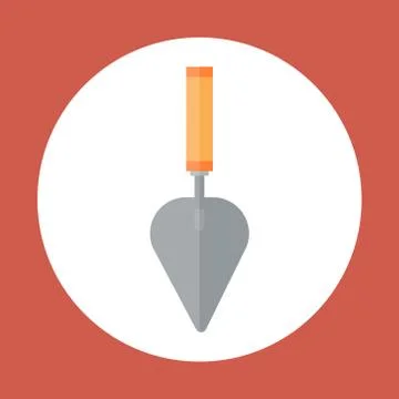 Spatula Icon Working Hand Tool Equipment Concept Stock Illustration