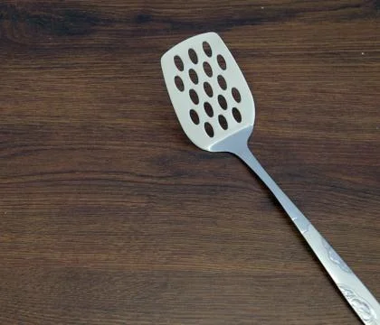 Spatula on table Stock Photos